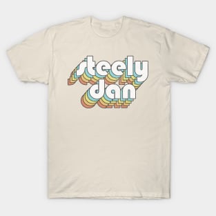 Steely Dan /// Retro Faded-Style Typography Design T-Shirt